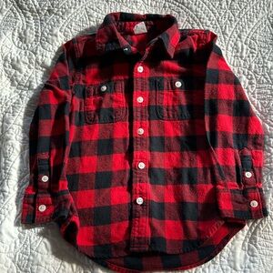 Baby Gap Boys Button Down Flannel Shirt